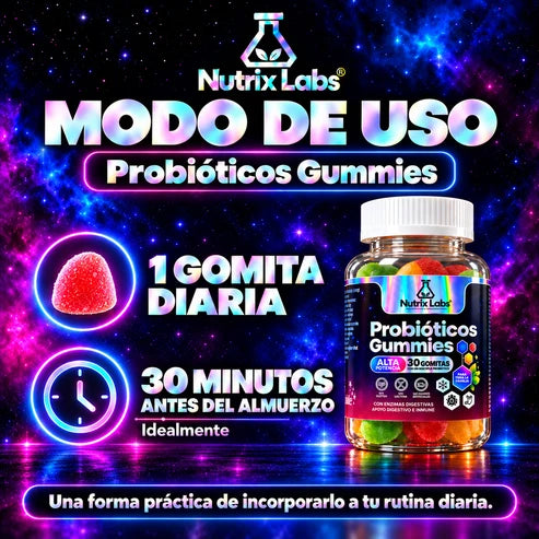 Probióticos | Nutrix Labs  30 Gummies