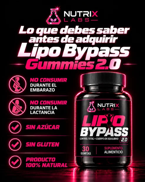 Lipo Bypass Gummies 2.0 | Nutrix Labs 30 gummies
