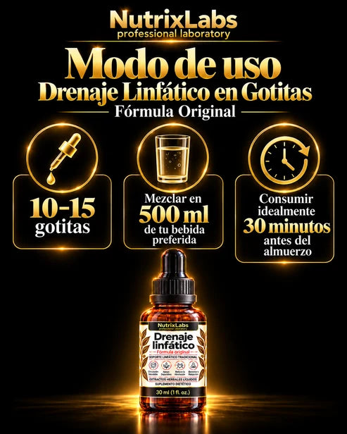 Drenaje Linfático Gotitas | Nutrix Labs  30 ml
