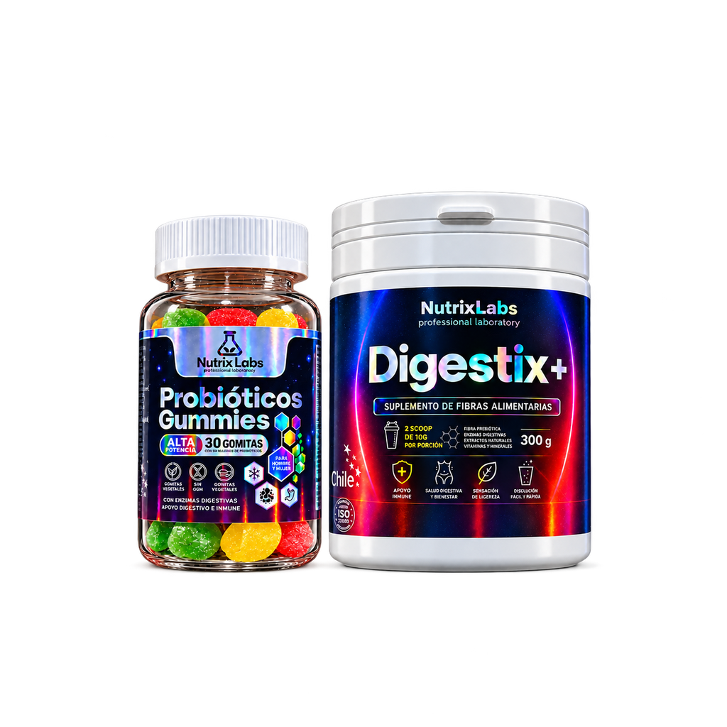 Pack Bienestar Digestivo  | Nutrix Labs  30 Gummies + Suplemento Polvo 300grs