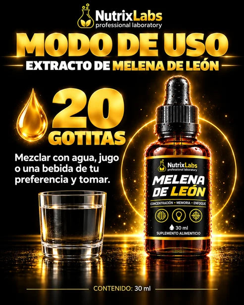 Extracto de Melena de León | Nutrix Labs  Gotitas 30 ml