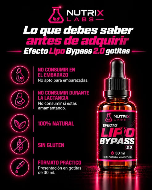 Lipo Bypass 2.0 Gotitas | Nutrix Labs  30 ml