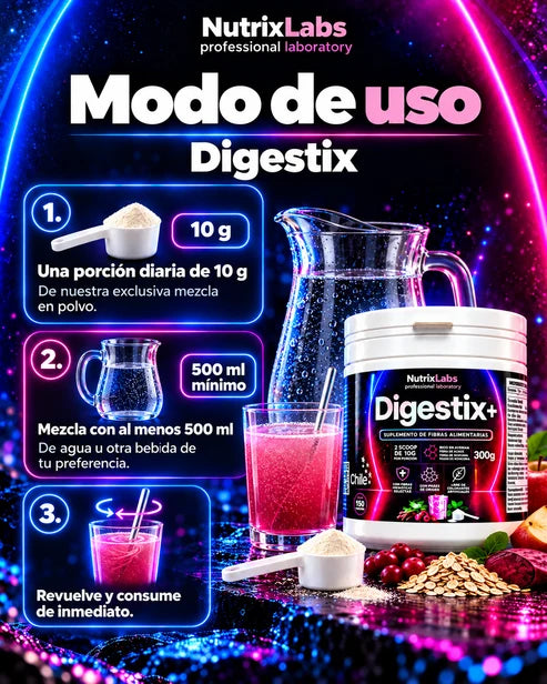 Digestix+ | Suplemento de fibras alimentarias 300grs  Nutrix Labs