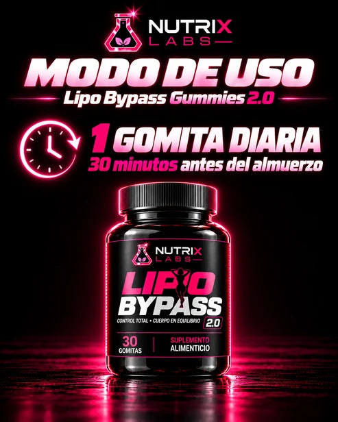 Lipo Bypass Gummies 2.0 | Nutrix Labs 30 gummies