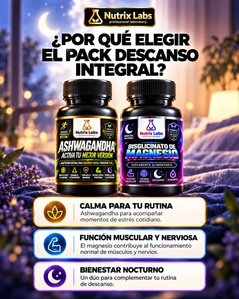 Pack Descanso Intregal |  Nutrix Labs 120 Cápsulas