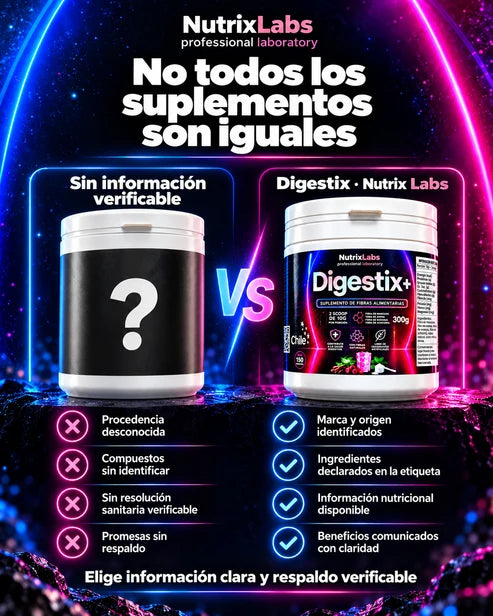 Digestix+ | Suplemento de fibras alimentarias 300grs  Nutrix Labs