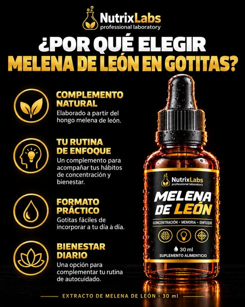 Extracto de Melena de León | Nutrix Labs  Gotitas 30 ml
