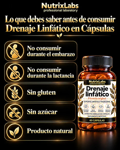 Drenaje Linfático en Cápsulas | Nutrix Labs  60 cápsulas