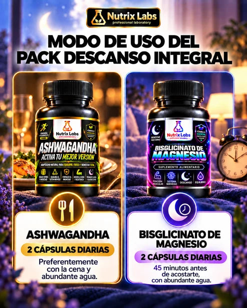 Pack Descanso Intregal |  Nutrix Labs 120 Cápsulas