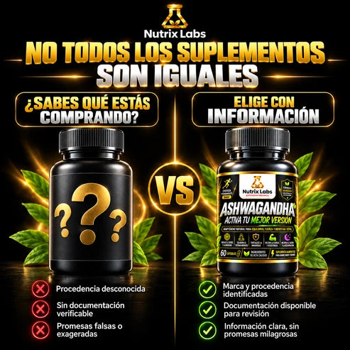 Ashwagandha en Cápsulas | Nutrix Labs  60 cápsulas