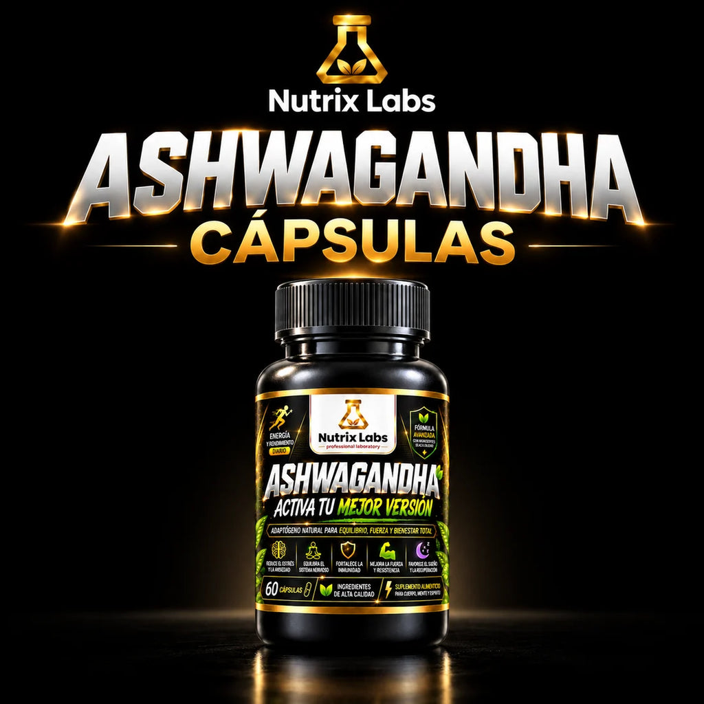 Ashwagandha en Cápsulas | Nutrix Labs  60 cápsulas