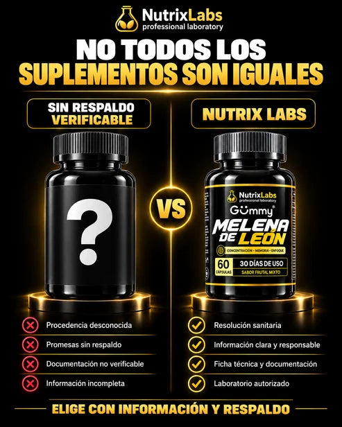 Melena de León en cápsulas |  Nutrix Labs  60 cápsulas