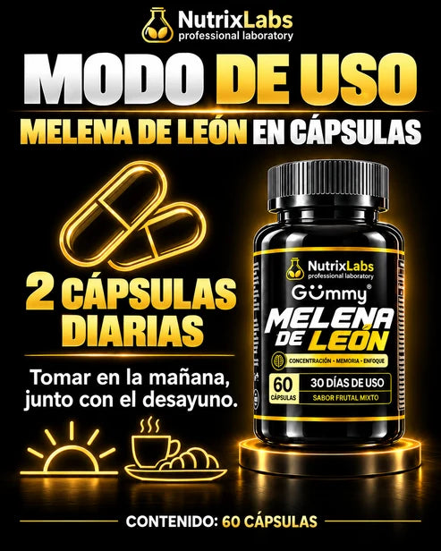 Melena de León en cápsulas |  Nutrix Labs  60 cápsulas
