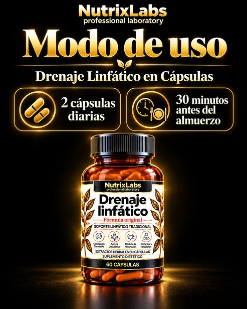 Drenaje Linfático en Cápsulas | Nutrix Labs  60 cápsulas
