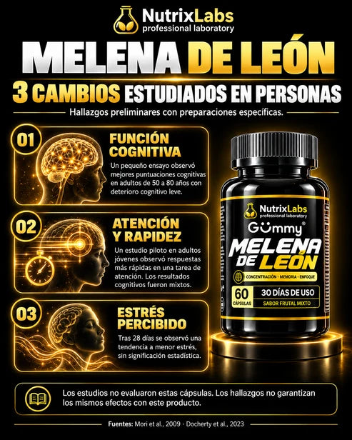 Melena de León en cápsulas |  Nutrix Labs  60 cápsulas