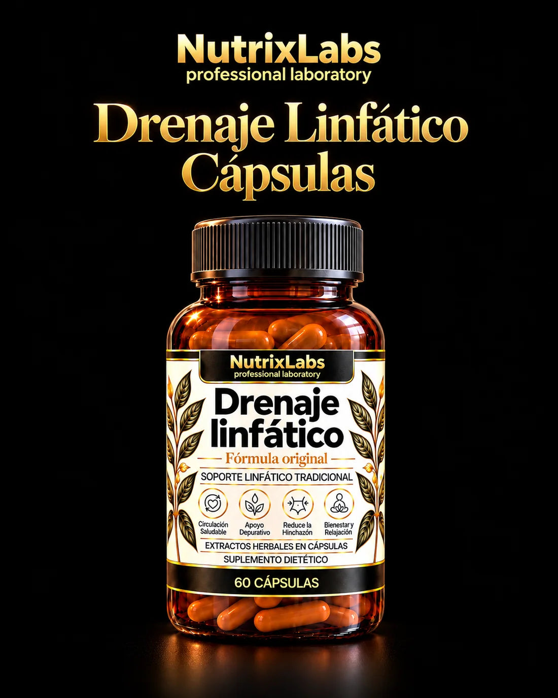 Drenaje Linfático en Cápsulas | Nutrix Labs  60 cápsulas