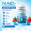 NAD+Resveratrol 60 Gomitas 1000mg | OFERTA ESPECIAL