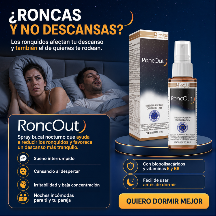 RoncOut Spray para Ronquidos - Spray 30ml | OFERTA LIMITADA