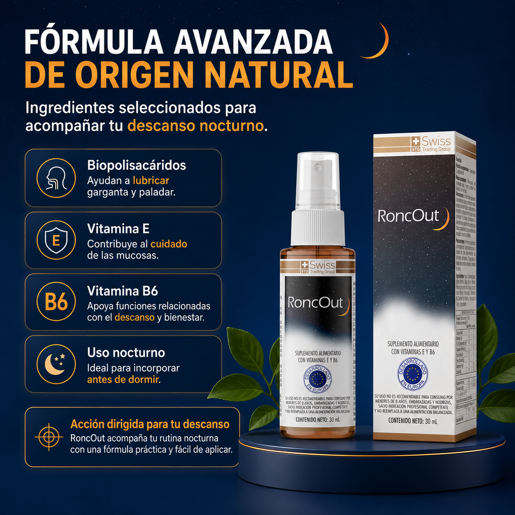 RoncOut Spray para Ronquidos - Spray 30ml | OFERTA LIMITADA