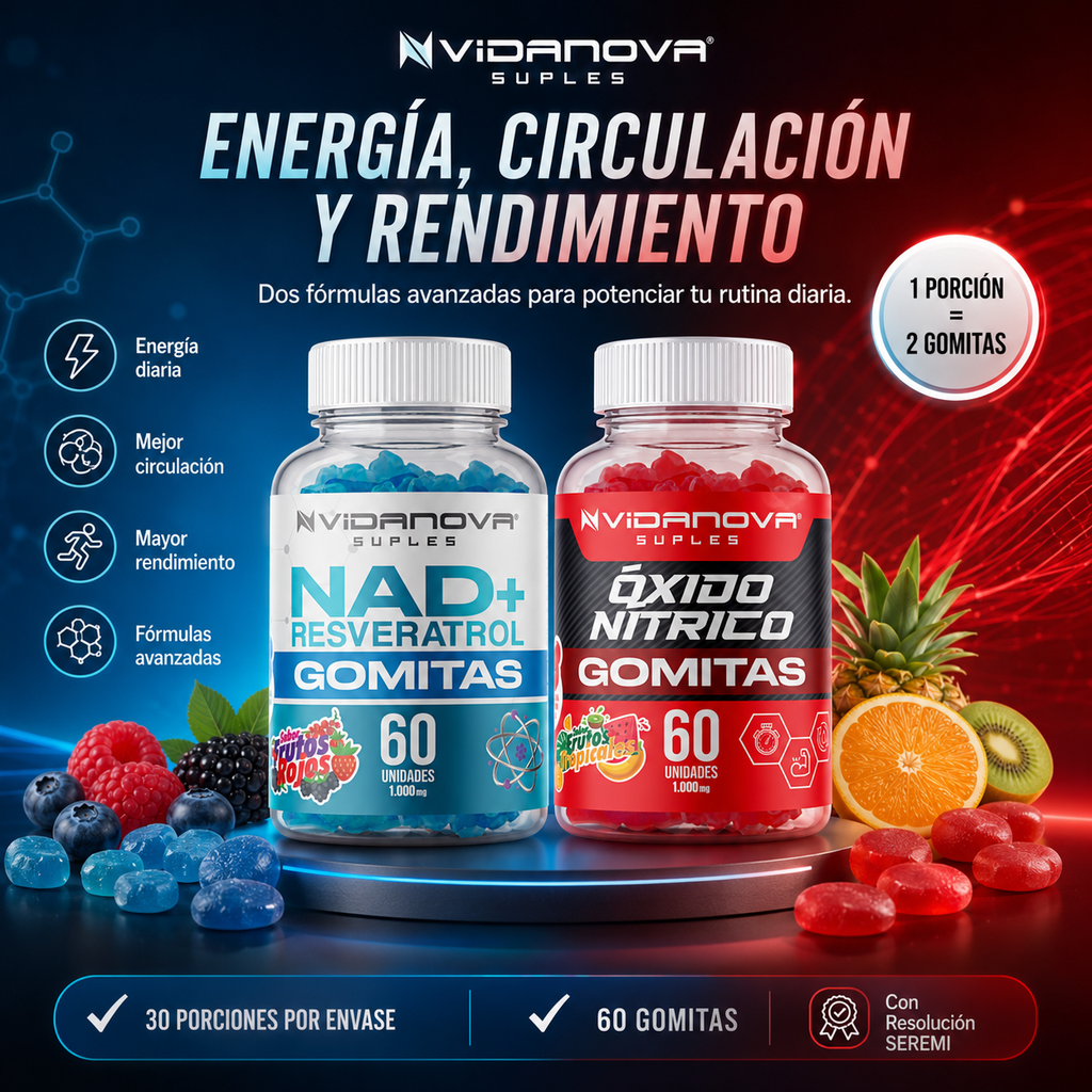 Pack NAD+ Resveratrol + Óxido Nítrico| OFERTA ESPECIAL