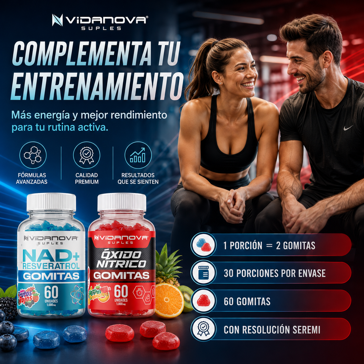Pack NAD+ Resveratrol + Óxido Nítrico| OFERTA ESPECIAL