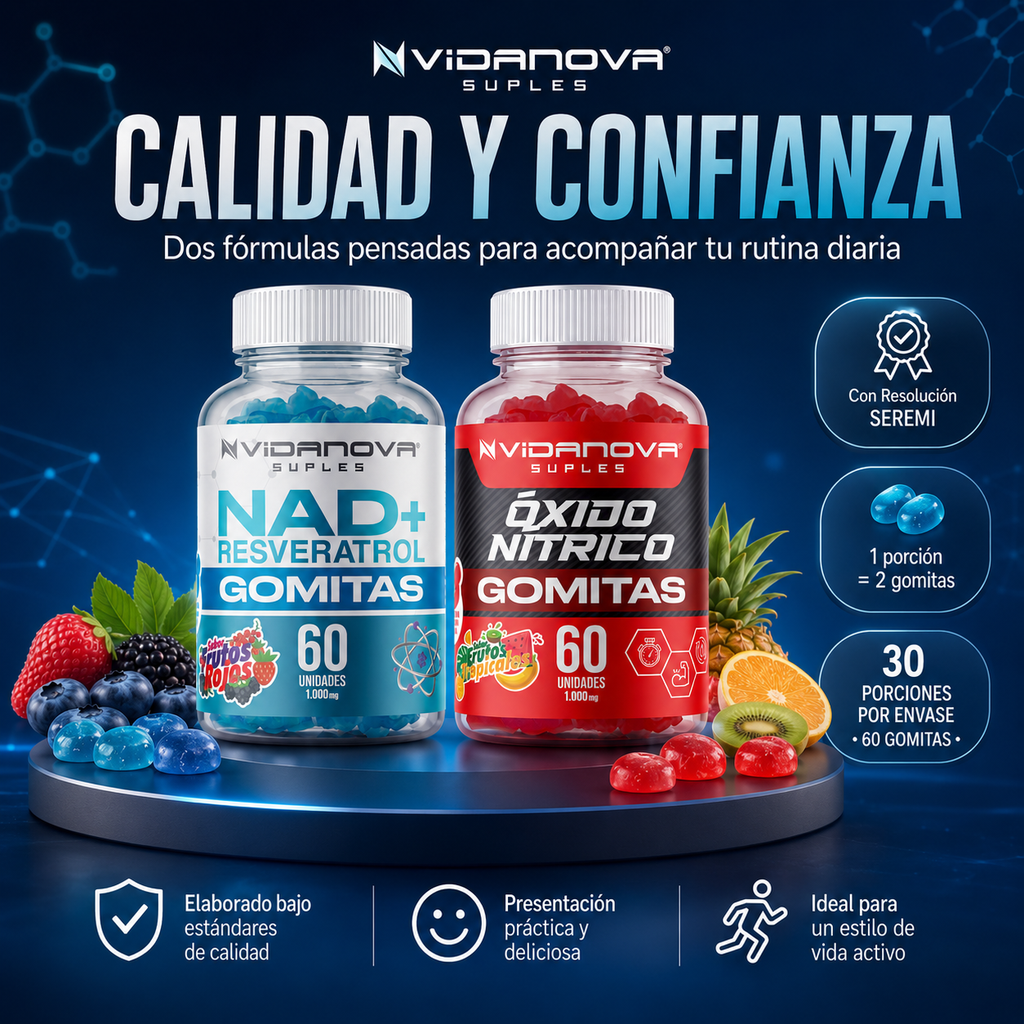 Pack NAD+ Resveratrol + Óxido Nítrico| OFERTA ESPECIAL