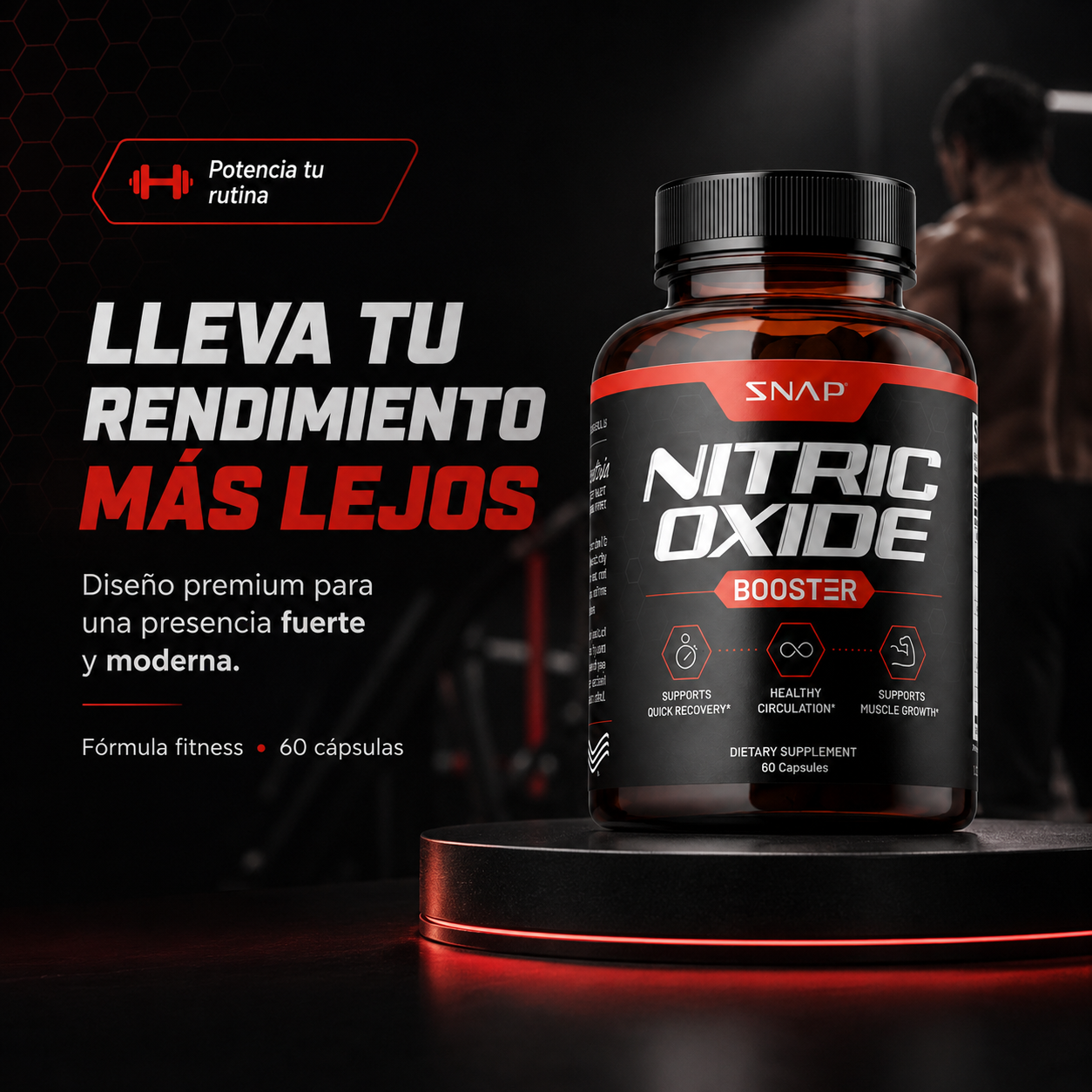 Nitric Oxide Booster 60 Cápsulas | 2x1 OFERTA ESPECIAL