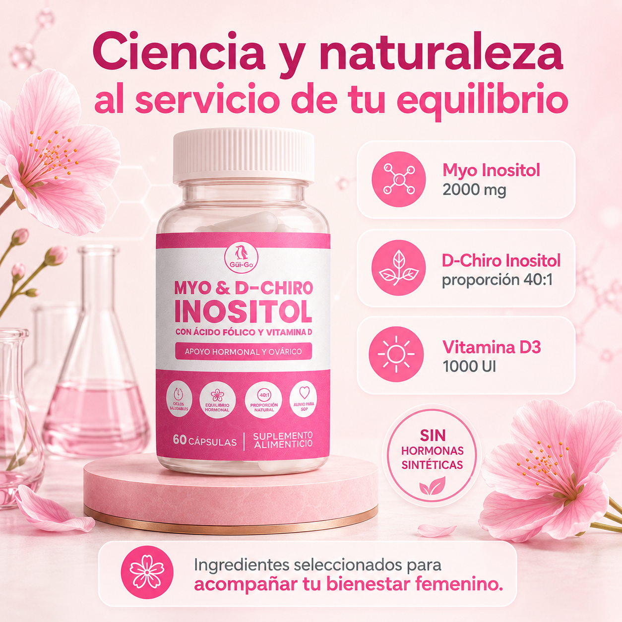 Myo Inositol 60 Cápsulas | 2x1 OFERTA ESPECIAL