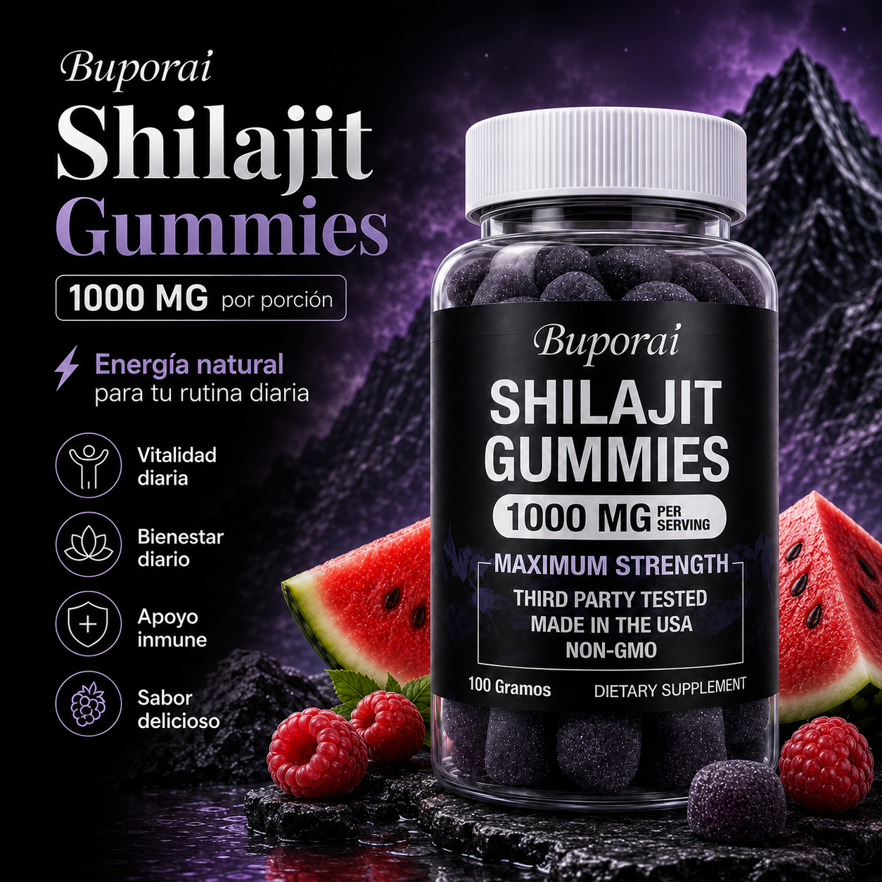 Shilajit Gummies  60 Gomitas | 2x1 OFERTA ESPECIAL