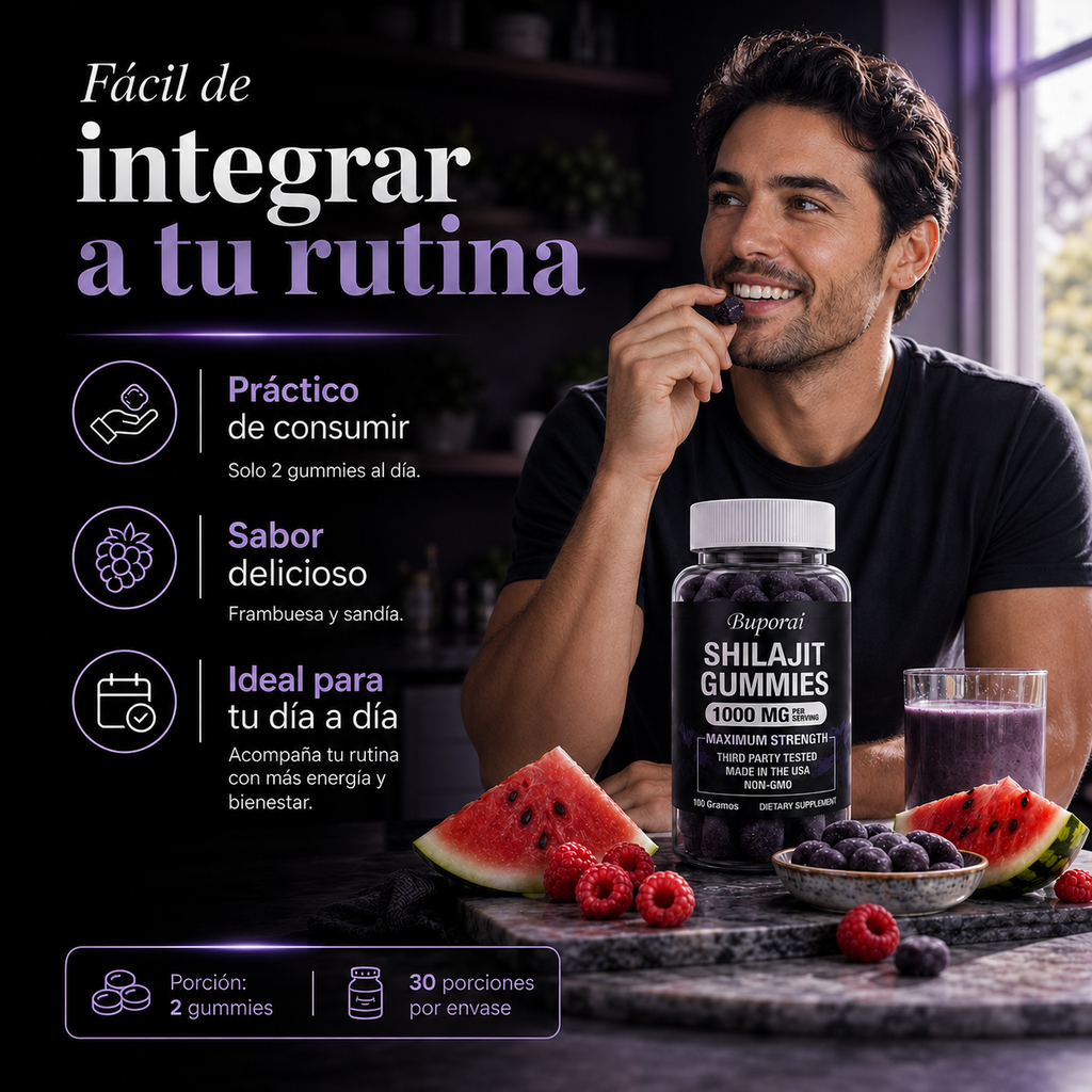 Shilajit Gummies  60 Gomitas | 2x1 OFERTA ESPECIAL