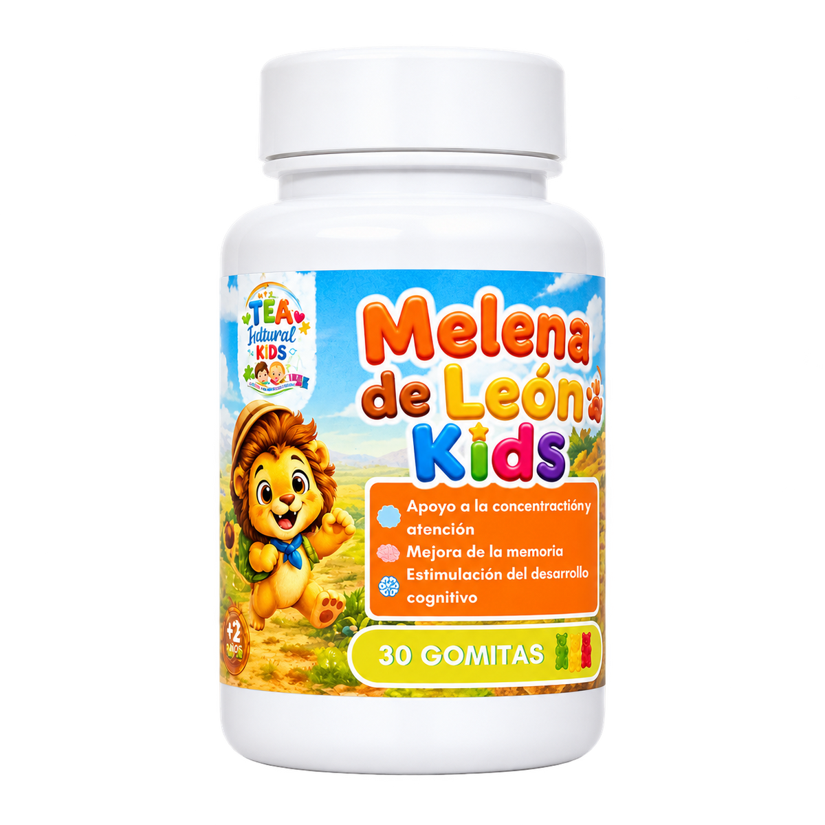 Melena de León  |  Tea Integral Kids 30 Gummies