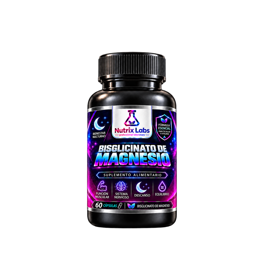 Bisglicinato de Magnesio | Nutrix Labs 60 Cápsulas