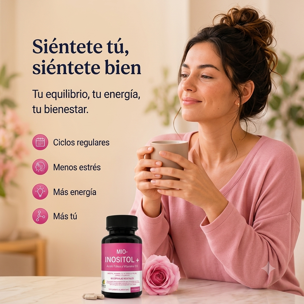 🌸 MIO-INOSITOL + Ácido Fólico y Vitamina D3 60 Cápsulas | 2x1 OFERTA ESPECIAL