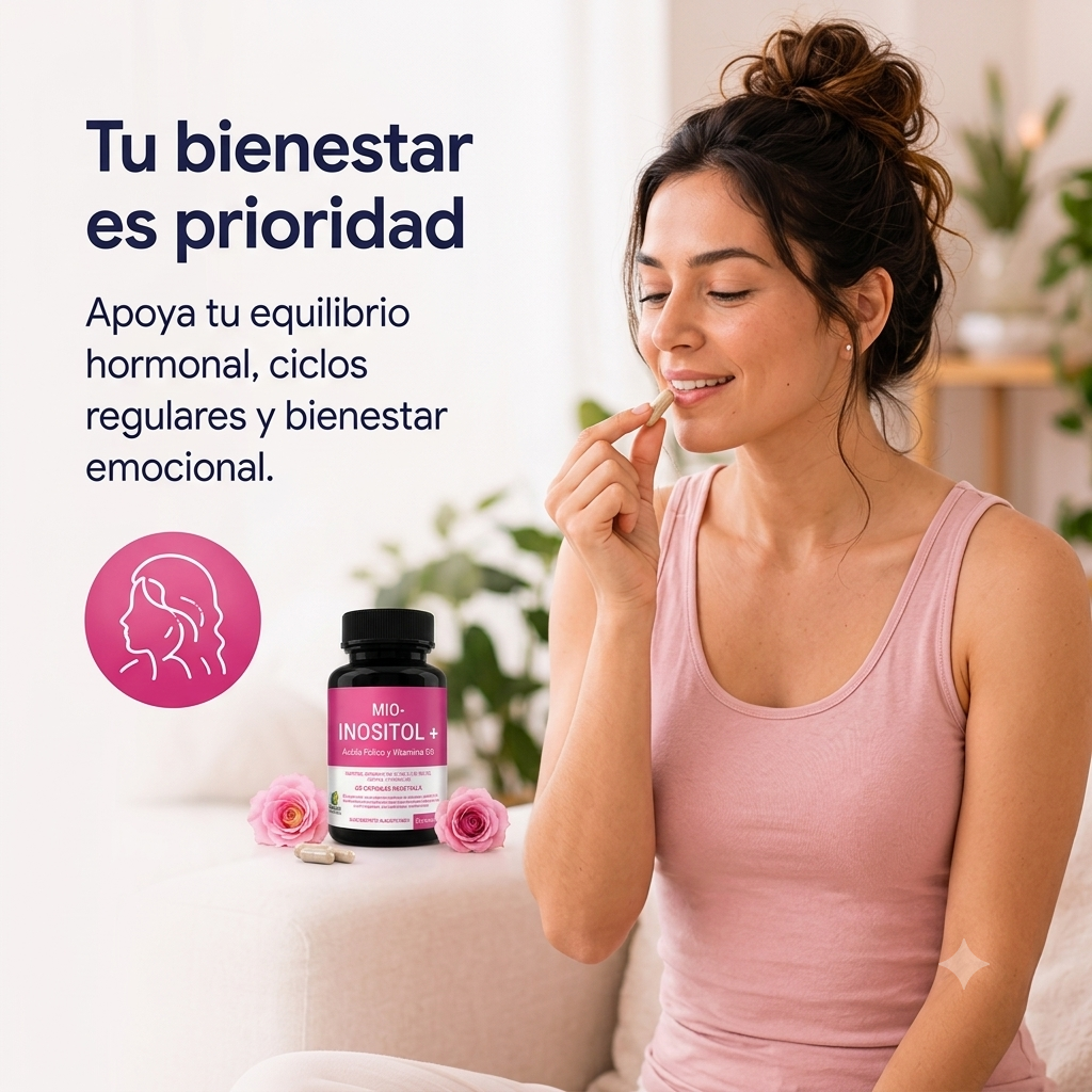 🌸 MIO-INOSITOL + Ácido Fólico y Vitamina D3 60 Cápsulas | 2x1 OFERTA ESPECIAL