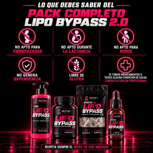 Pack Completo Lipo Bypass 2.0 | Nutrix Labs